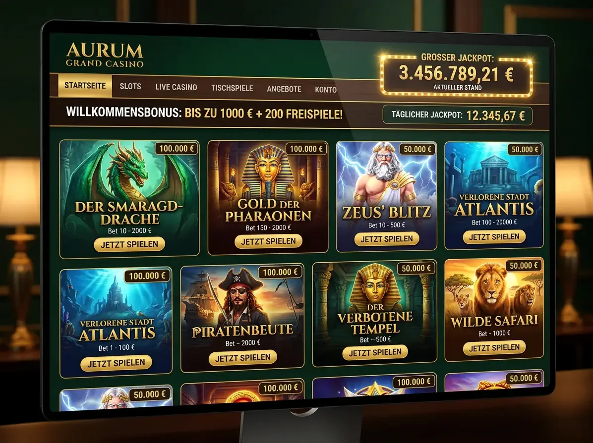Realz — Spielsaal und Angebot