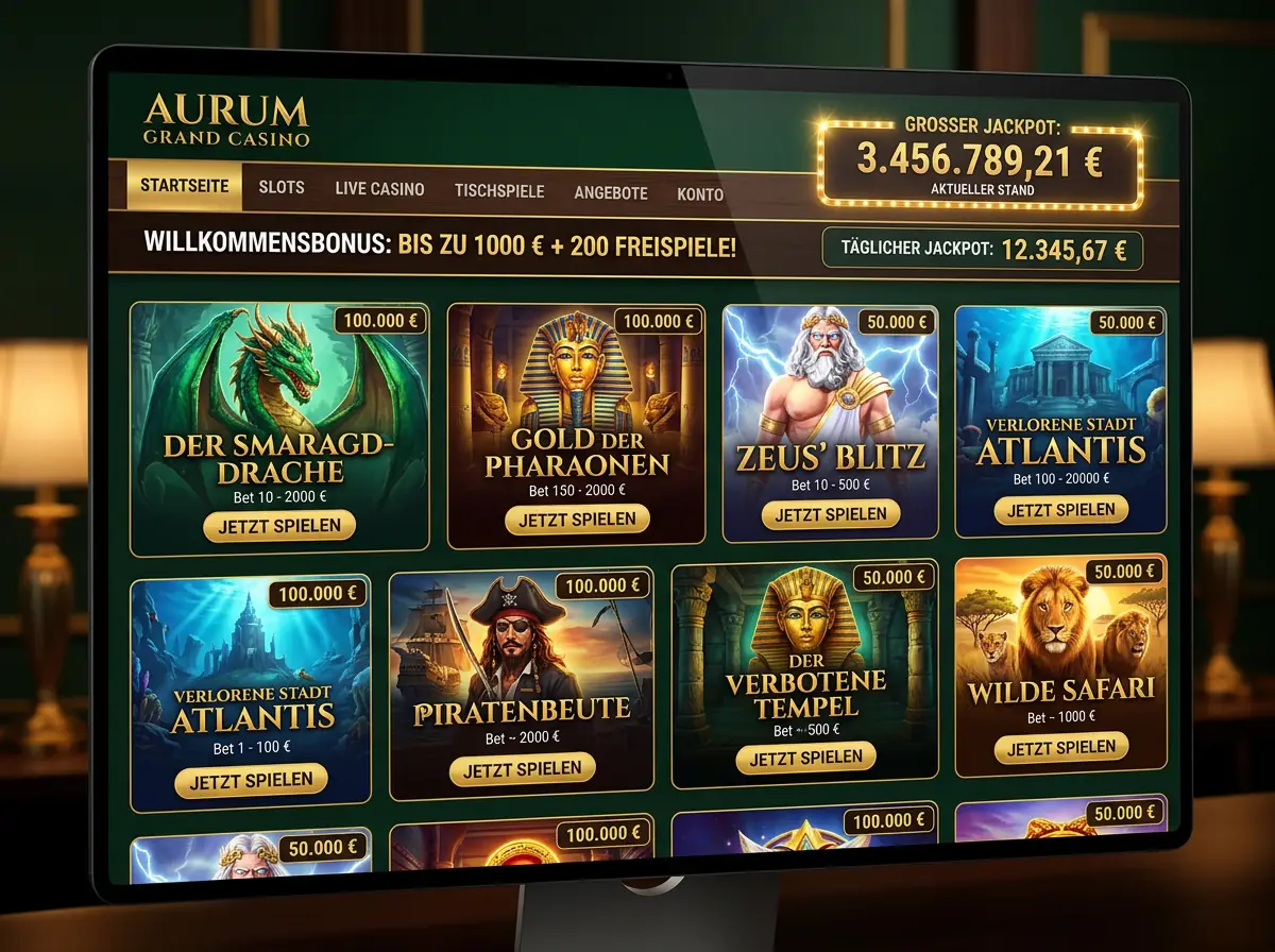 Realz — Spielsaal und Angebot